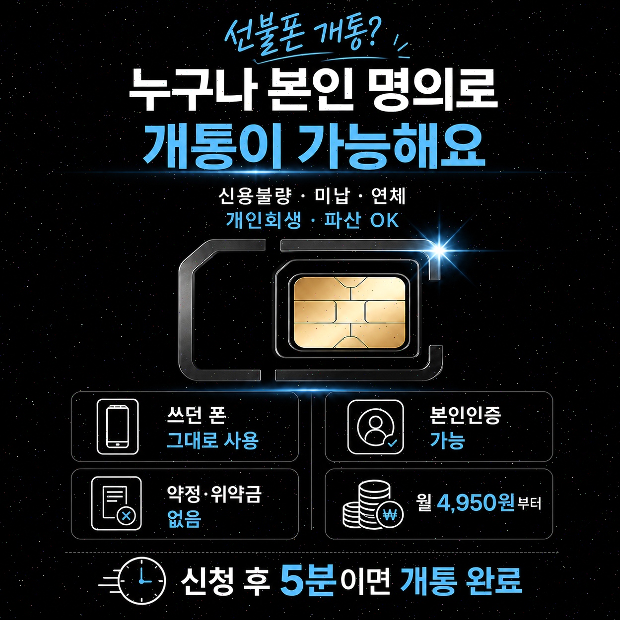 신용불량자 휴대폰 사용 가능한가요? 선불폰으로 해결하는 방법 정리