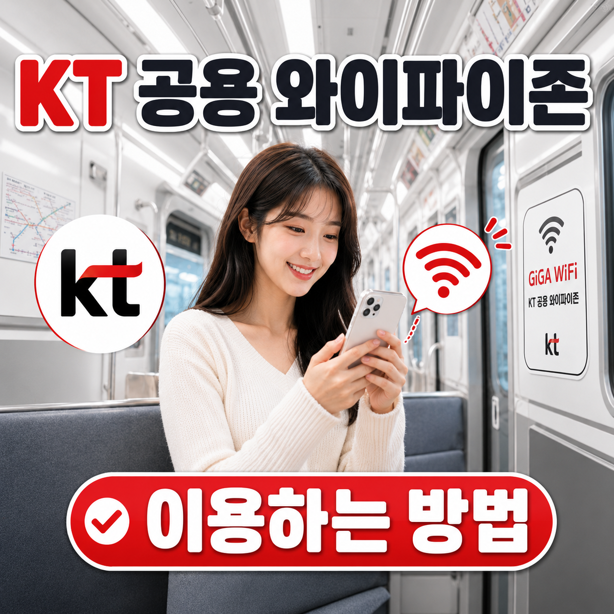 KT 와이파이존 이용 방법 정리 | 공공기관·버스·지하철
