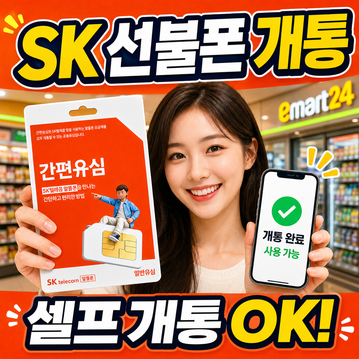 SK 선불폰 개통 방법 | 선불유심·요금제 종류 비교
